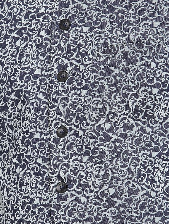 black printed nehru jacket - 16665947 - Zoom Image - 4
