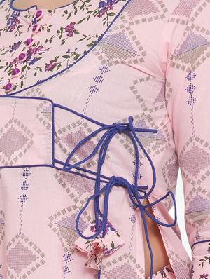 printed kurta palazzo set - 16666432 - Standard Image - 4