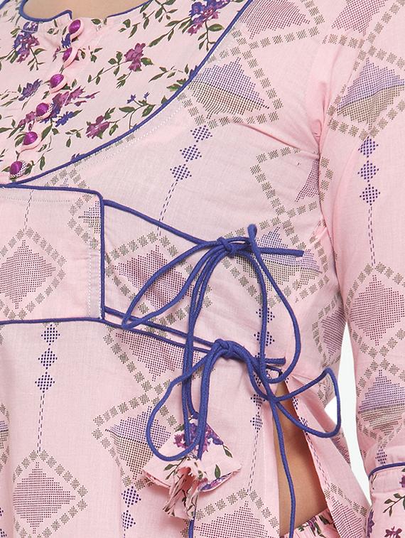 printed kurta palazzo set - 16666432 - Zoom Image - 4