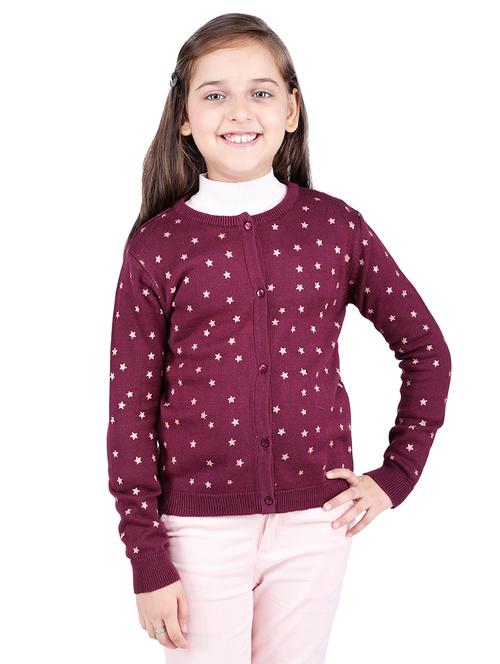 long sleeved star print cardigan - 16666447 - Standard Image - 1