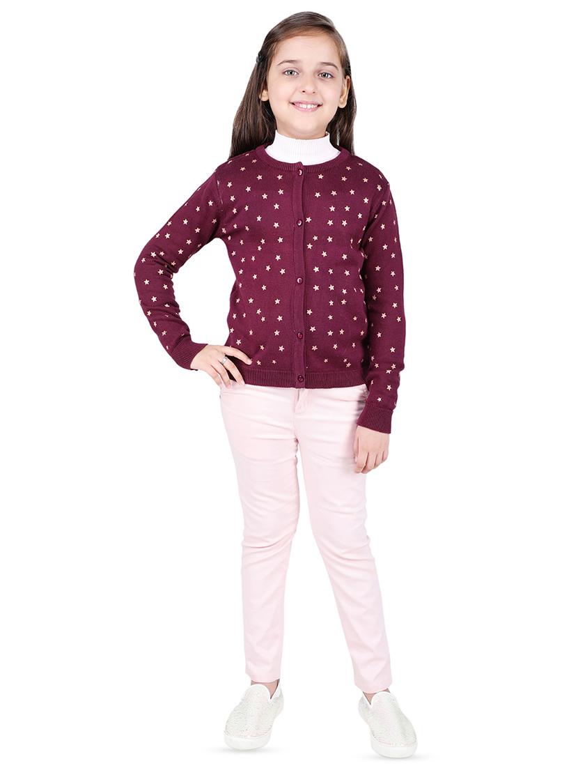 long sleeved star print cardigan - 16666447 - Zoom Image - 4