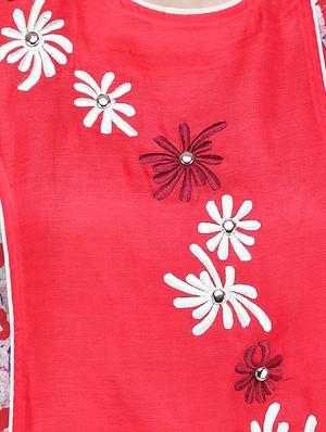 embroidered printed straight kurta - 16666584 - Standard Image - 4
