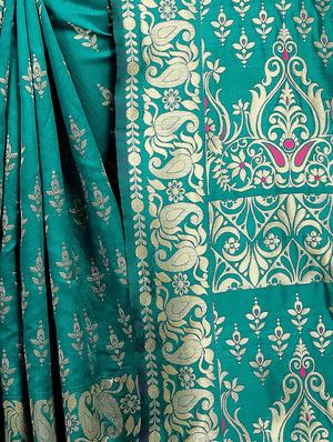 zari work banarasi saree with blouse - 16666592 - Standard Image - 4