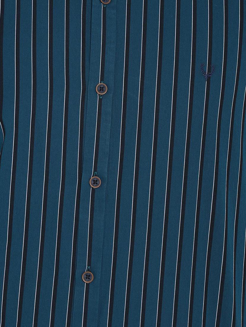 blue striped casual shirt - 16666708 - Zoom Image - 4
