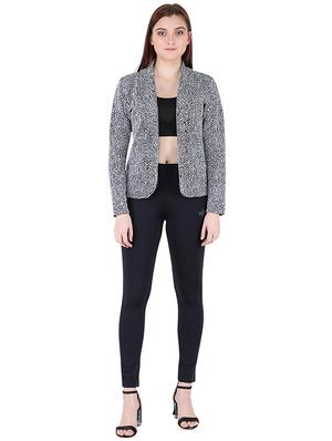 long sleeved abstract blazer - 16666928 - Standard Image - 4