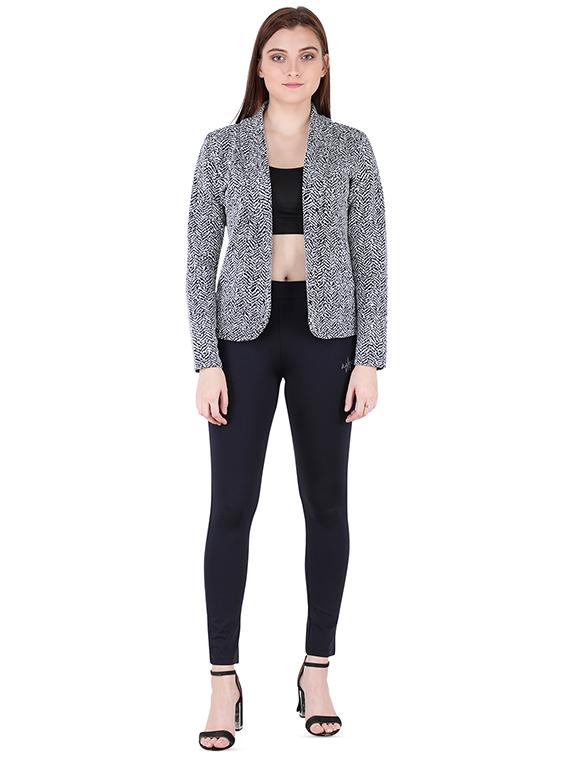 long sleeved abstract blazer - 16666928 - Zoom Image - 4