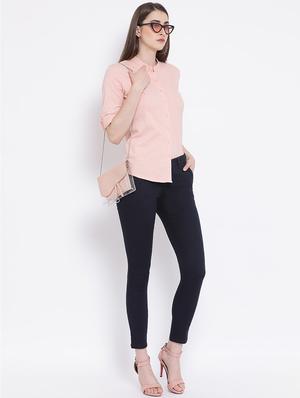 high rise flat front trouser - 16667277 - Standard Image - 4