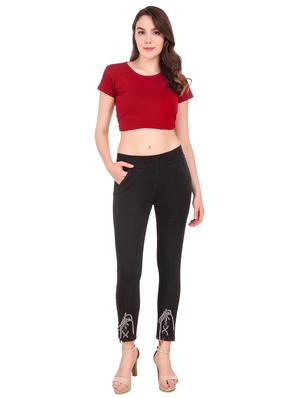 criss cross tie up denim jegging - 16667403 - Standard Image - 4