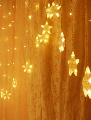 miniature led bulbs and star golden light - 16667704 - Standard Image - 4