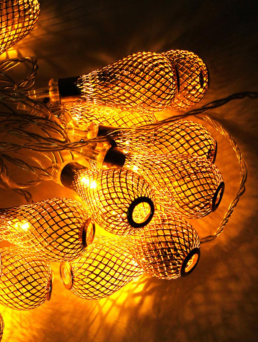 bulb shaped net design golden lights - 16667734 - Zoom Image - 4