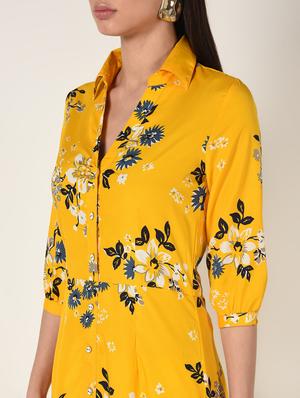 button up floral maxi dress - 16667840 - Standard Image - 4