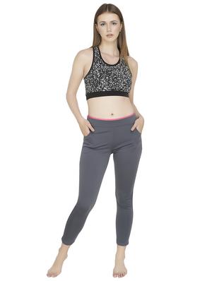 high rise solid track pant - 16667935 - Standard Image - 4