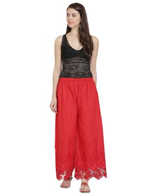 high rise laced hem palazzo - 16668286 - Standard Image - 4