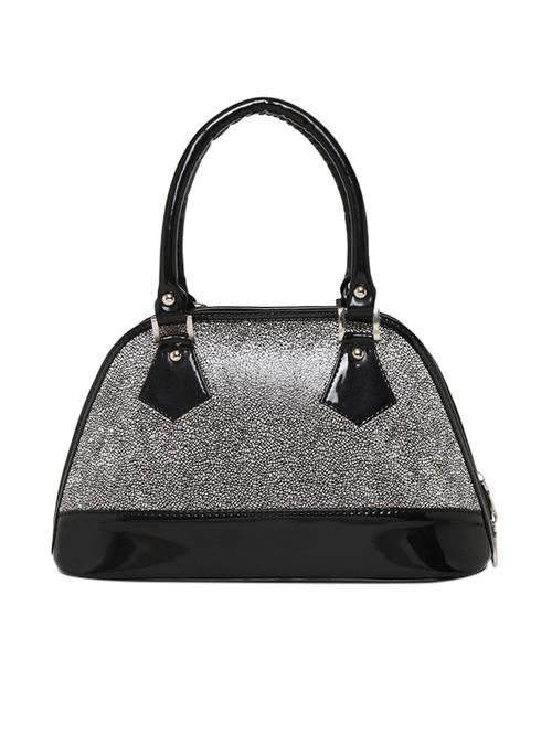 silver leatherette (pu) regular handbag - 16668467 - Standard Image - 1