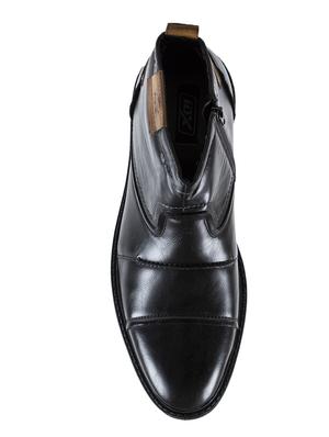 black leatherette low ankle boots - 16668559 - Standard Image - 4