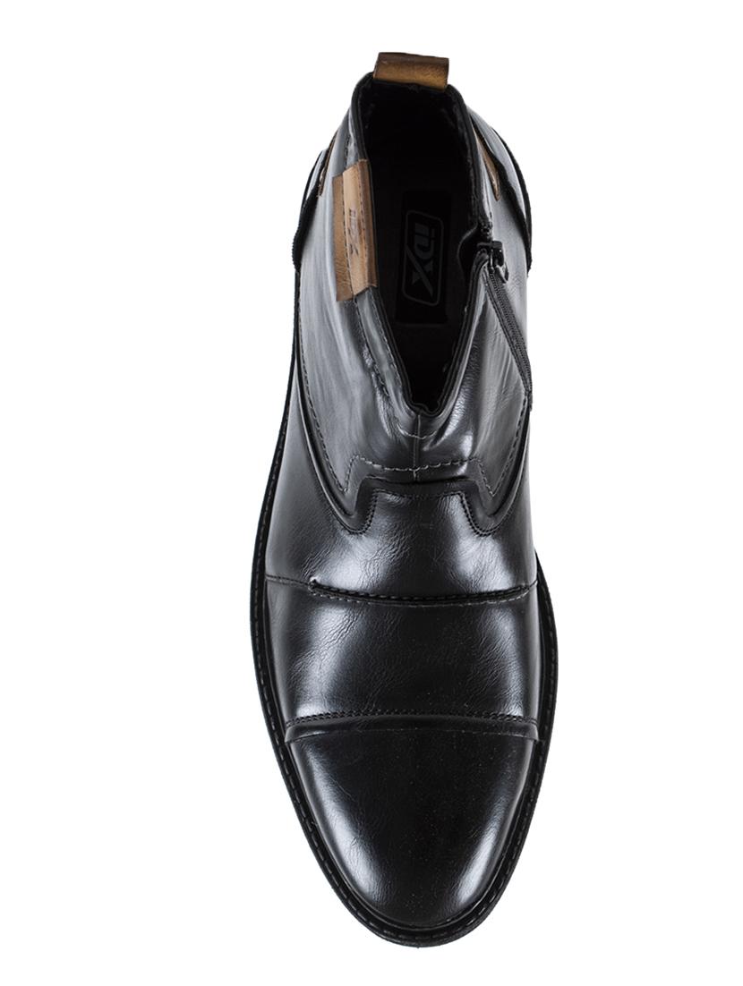 black leatherette low ankle boots - 16668559 - Zoom Image - 4