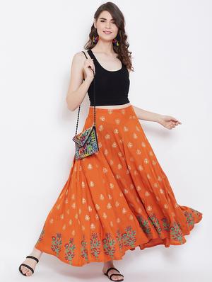 floral printed flared skirt - 16669011 - Standard Image - 4