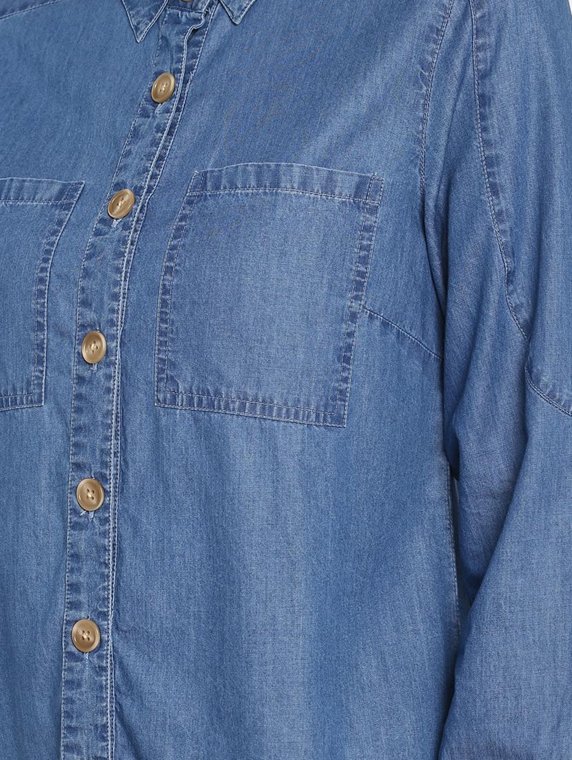 pocket detail curved hem shirt - 16669213 - Zoom Image - 4