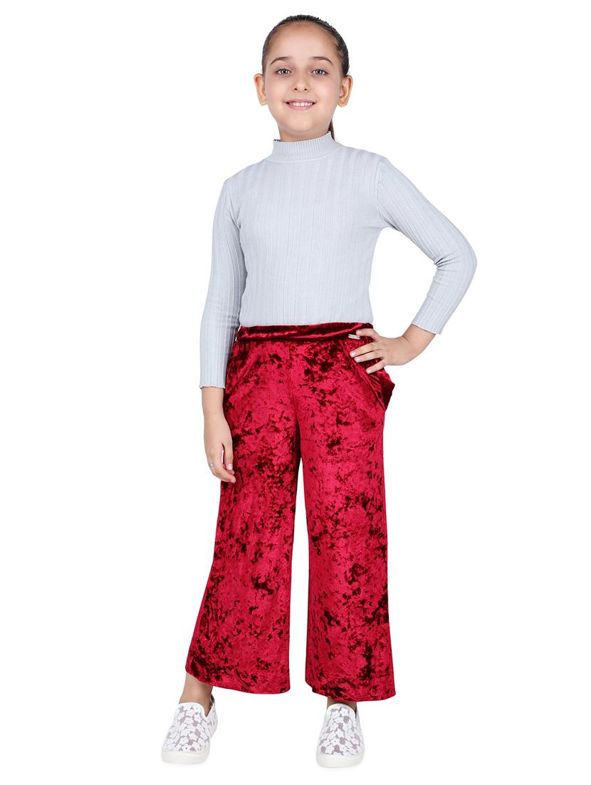high rise velvet trouser - 16669372 - Zoom Image - 4