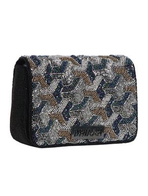 multi colored cotton box clutch - 16669468 - Standard Image - 4