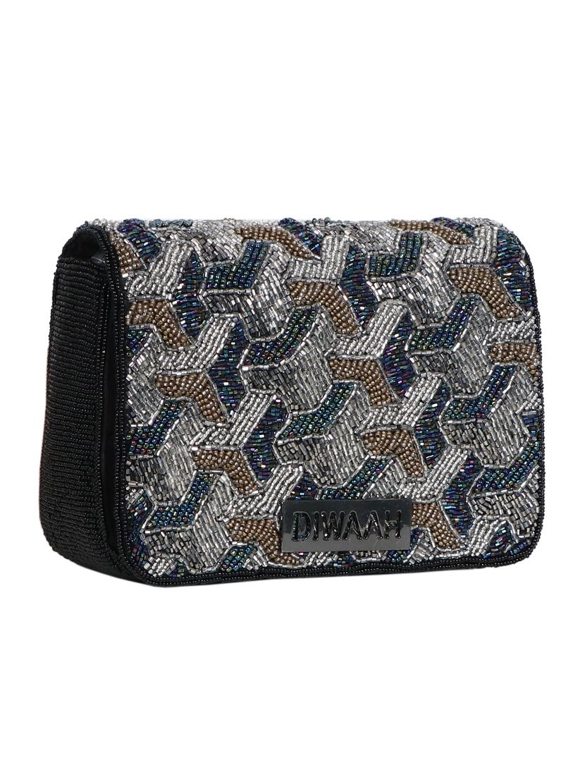 multi colored cotton box clutch - 16669468 - Zoom Image - 4