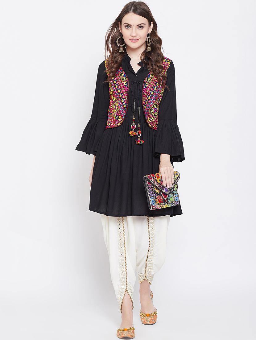 embroidered dhoti salwar - 16669560 - Zoom Image - 4