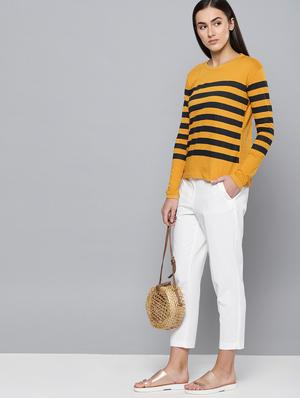 crew neck striped tee - 16670189 - Standard Image - 4