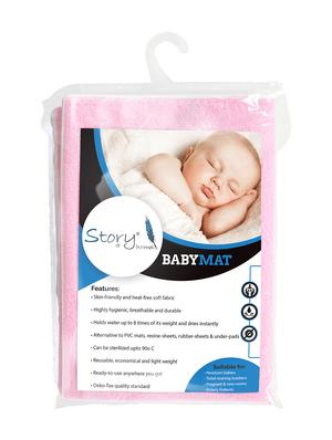 pink rubber single bed mat (set of 2 pcs) - 16670254 - Standard Image - 7