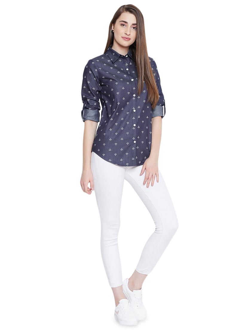 long sleeved printed shirt - 16670608 - Zoom Image - 4