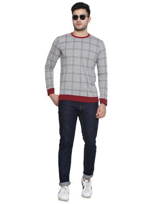 grey checkered t-shirt - 16671211 - Standard Image - 4