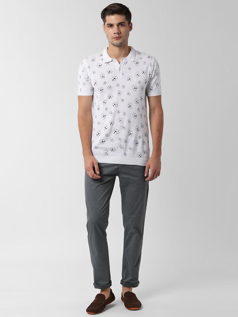 grey textured chinos - 16672014 - Zoom Image - 4