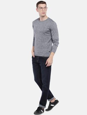 grey solid pullover - 16672154 - Standard Image - 4