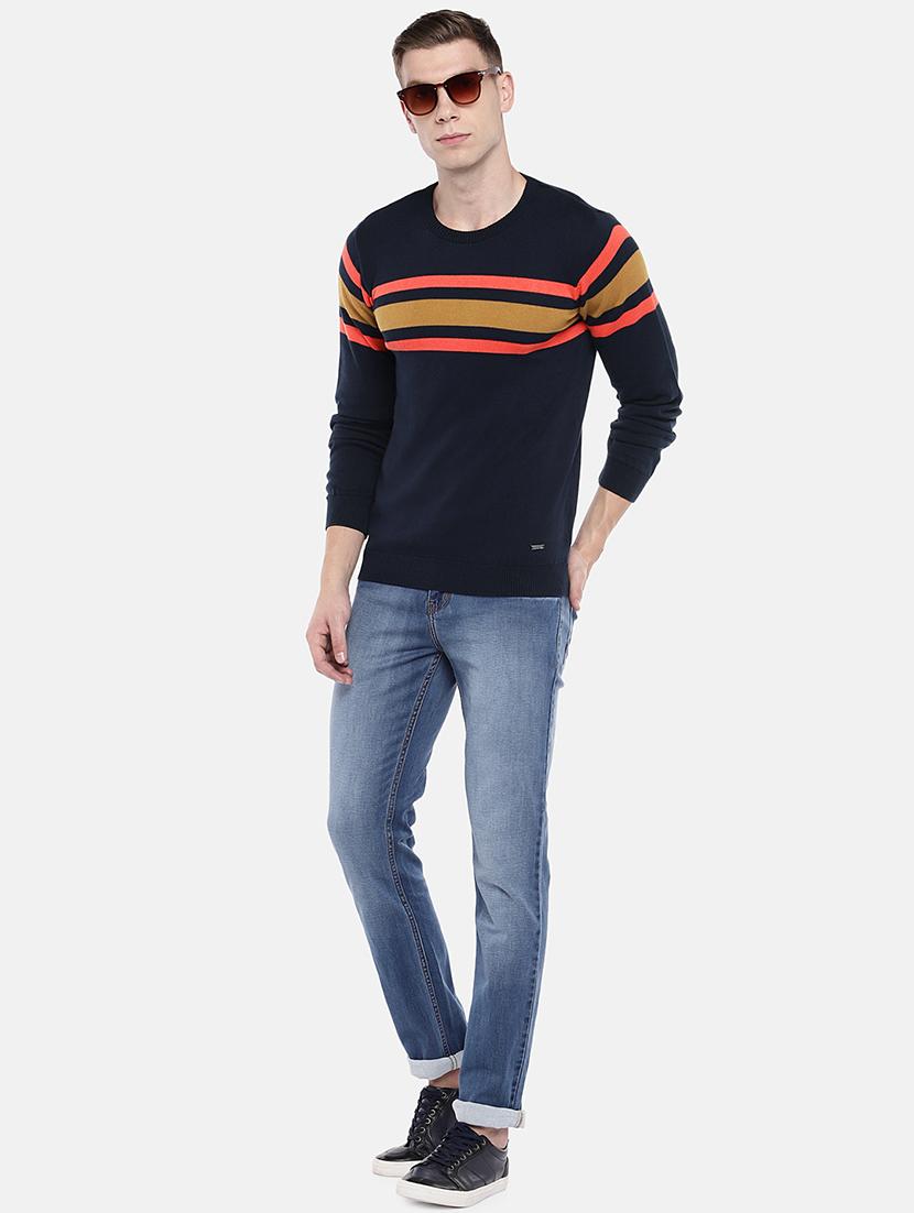 navy blue striped pullover - 16672163 - Zoom Image - 4