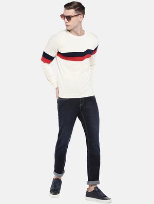 white chevron print pullover - 16672165 - Standard Image - 4