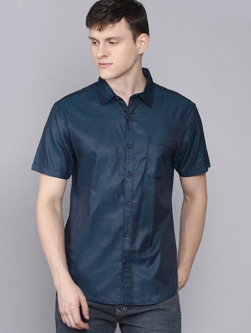 green self design casual shirt - 16672643 - Standard Image - 1