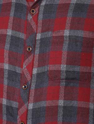 red checkered casual shirt - 16672649 - Standard Image - 4