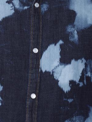 blue printed casual shirt - 16672660 - Standard Image - 4