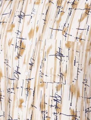 beige printed casual shirt - 16672682 - Standard Image - 4