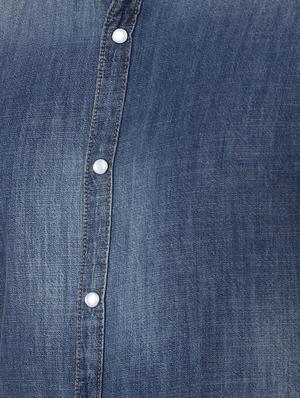 blue faded casual shirt - 16672687 - Standard Image - 4