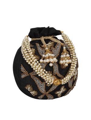 black faux silk box clutch - 16672798 - Standard Image - 4