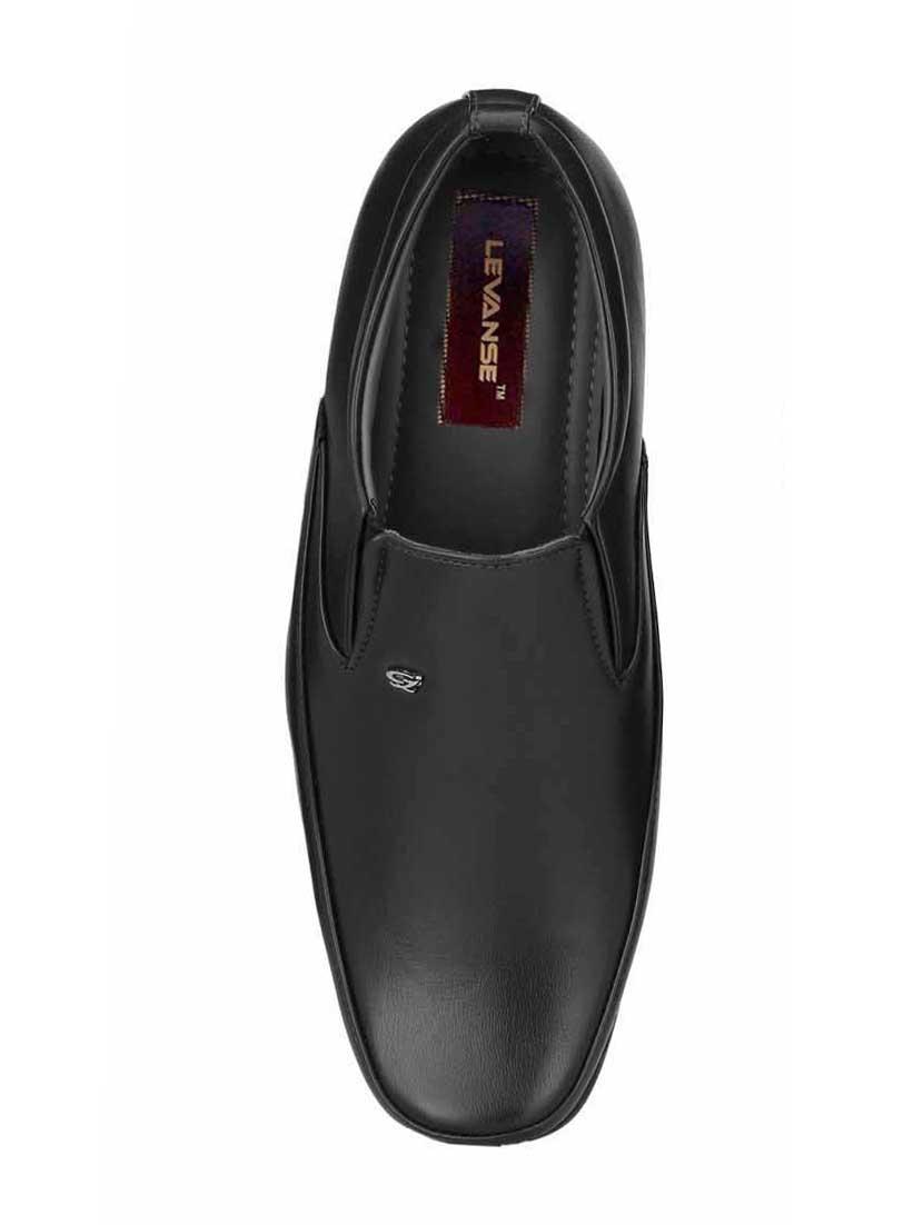black leatherette slip ons - 16672839 - Zoom Image - 4