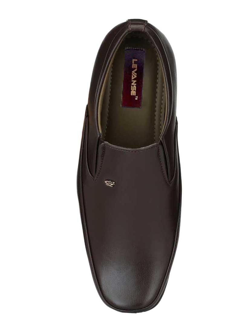 brown leatherette slip ons - 16672840 - Zoom Image - 4