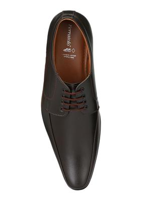 brown leather lace-up derbys - 16672896 - Standard Image - 4