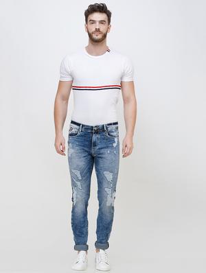 blue distressed jeans - 16672921 - Standard Image - 4