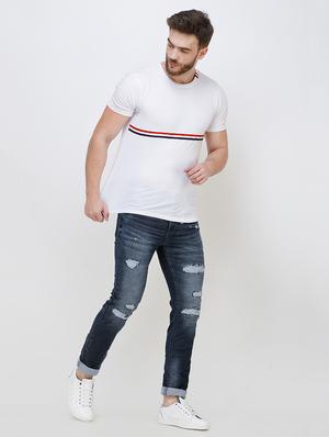 blue distressed jeans - 16672922 - Standard Image - 4