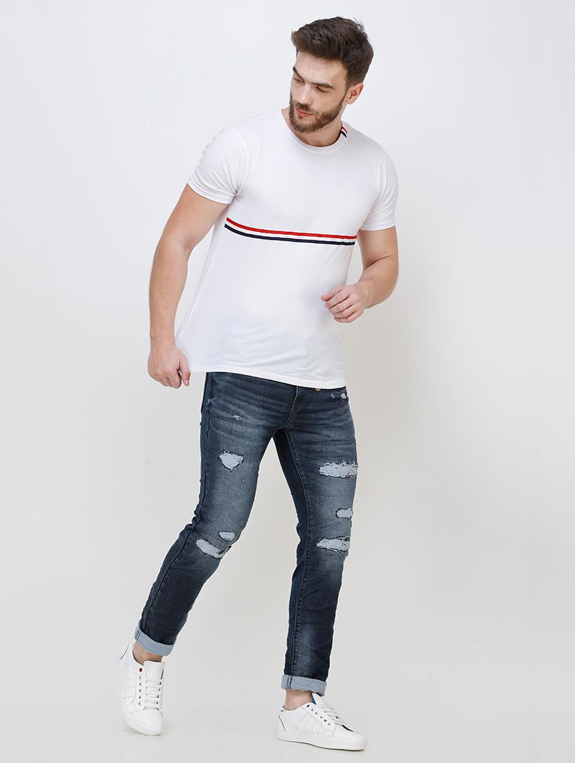blue distressed jeans - 16672922 - Zoom Image - 4