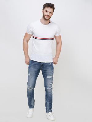 blue distressed jeans - 16672923 - Standard Image - 4