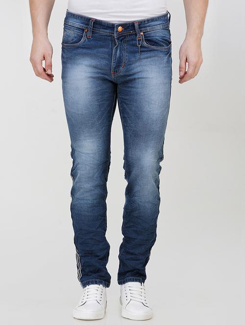 blue heavy washed jeans - 16672946 - Standard Image - 1