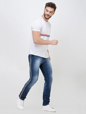 blue heavy washed jeans - 16672946 - Standard Image - 4