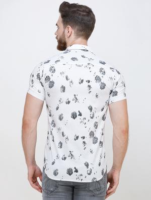 white floral printed casual shirt - 16673028 - Standard Image - 4